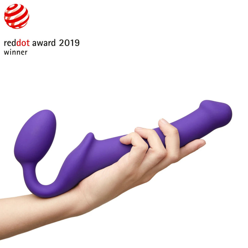 Strap-On-Me Non-Vibrating Semi Realistic Bendable Strap-On Silicone Dildo