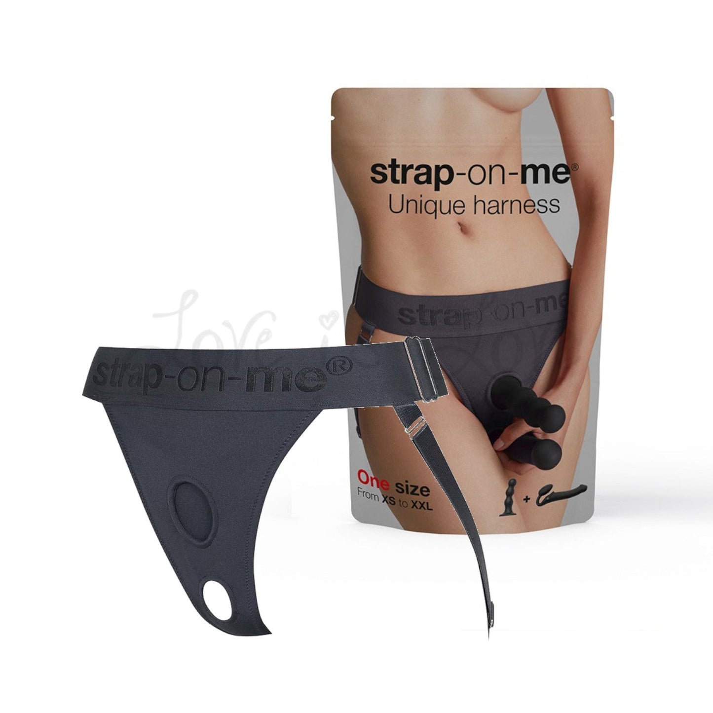 Strap-On-Me Unique Harness Grey
