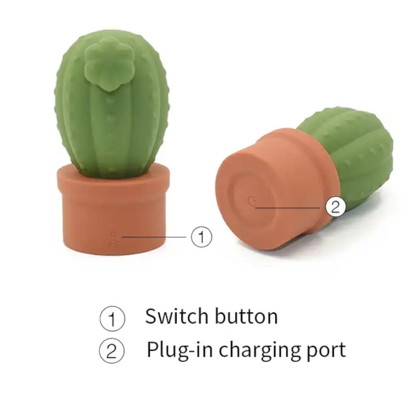 Stylish Vibes Cactus Clitoris Vibrator Green