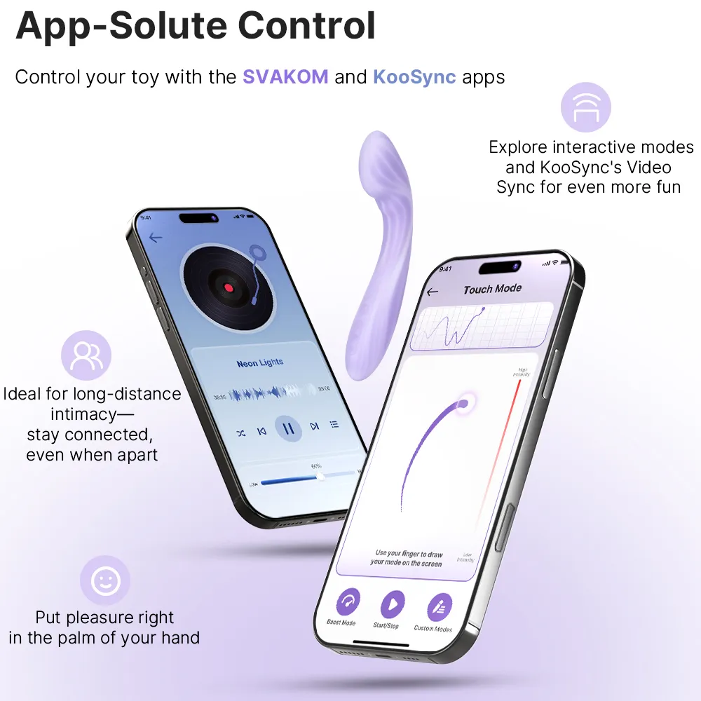 Svakom Margot App-Controlled Heating G-Spot Vibrator Lilac Swirl
