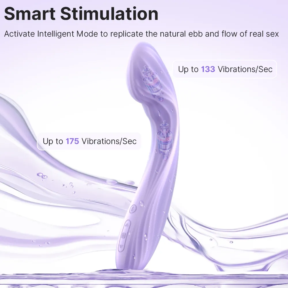 Svakom Margot App-Controlled Heating G-Spot Vibrator Lilac Swirl