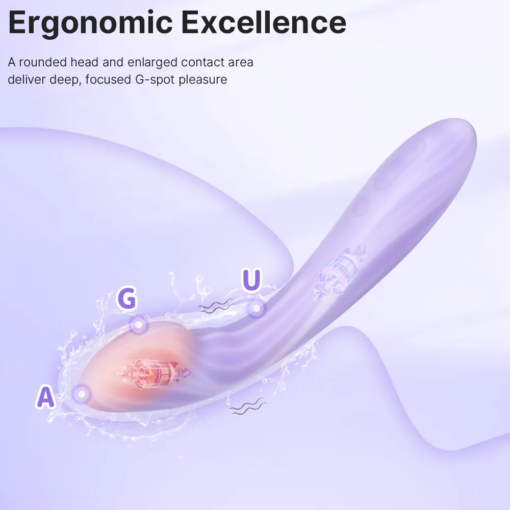 Svakom Margot App-Controlled Heating G-Spot Vibrator Lilac Swirl