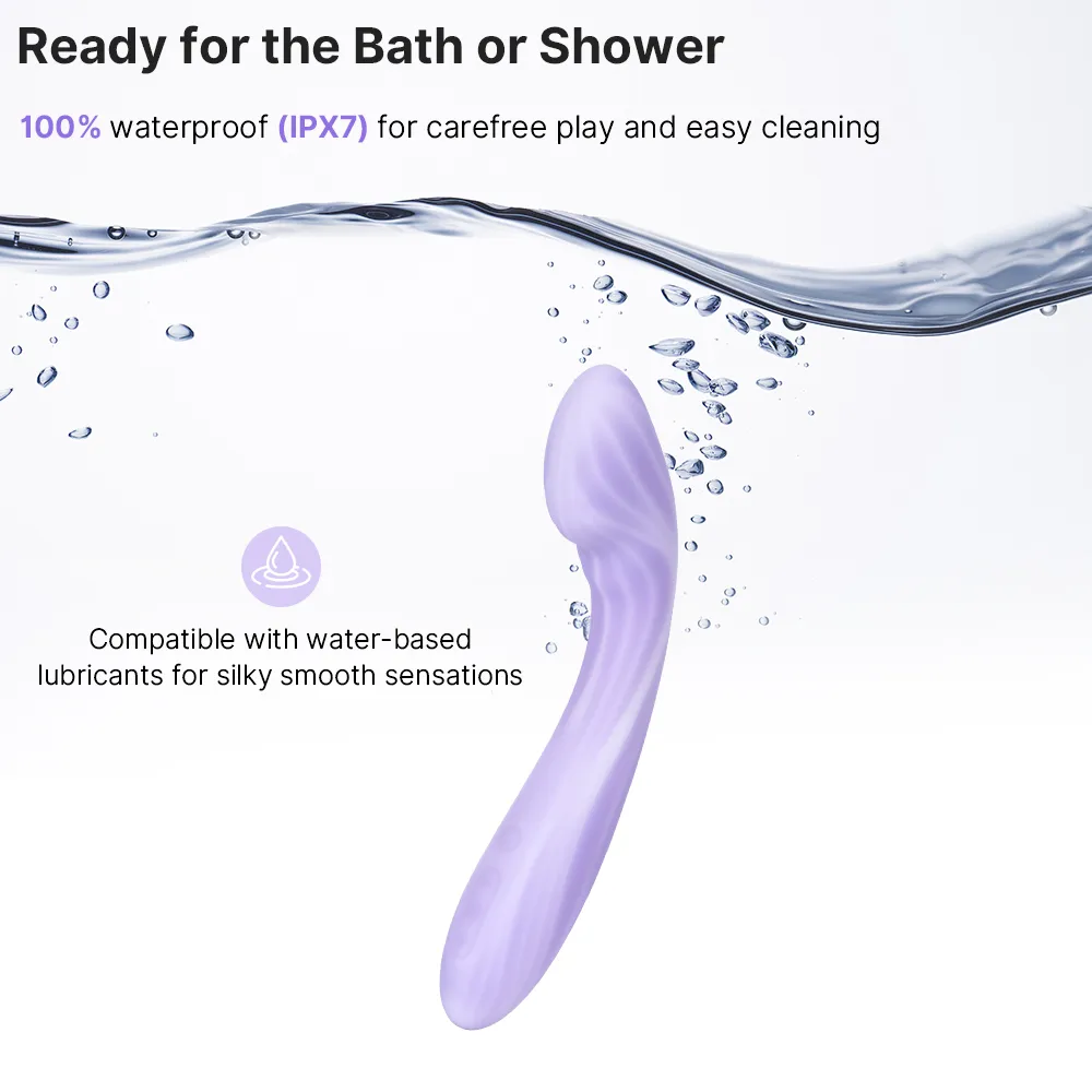 Svakom Margot App-Controlled Heating G-Spot Vibrator Lilac Swirl