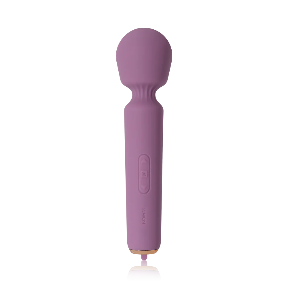 Svakom Mini Emma Neo Interactive Compact Wand Vibrator Romantic Rose