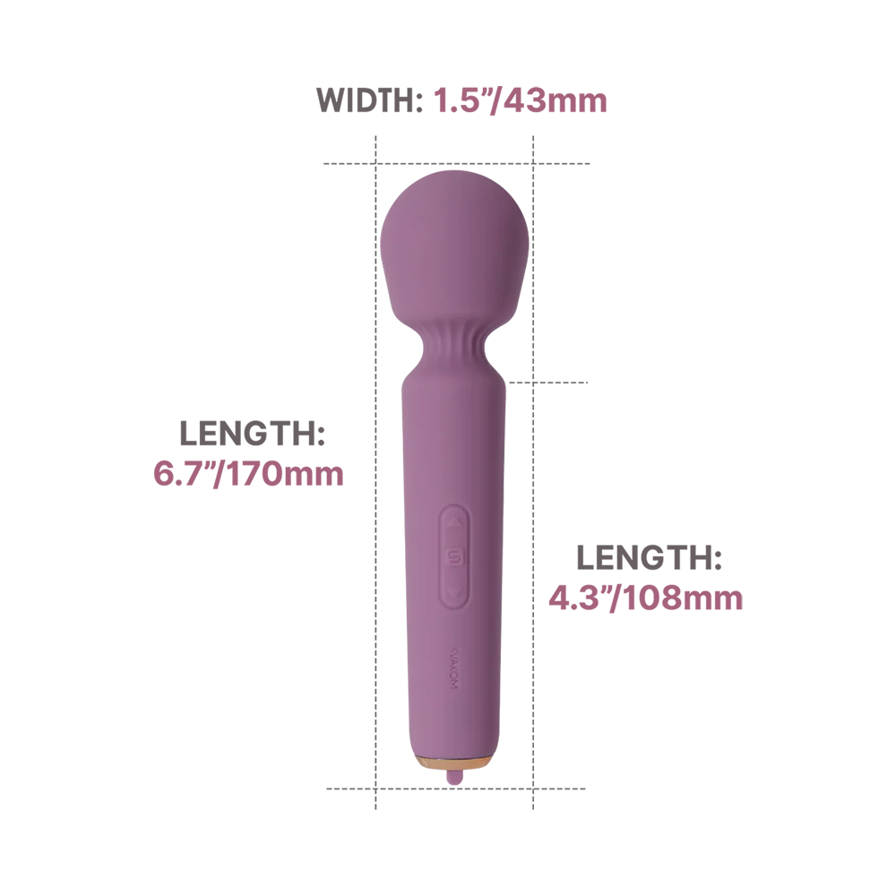 Svakom Mini Emma Neo Interactive Compact Wand Vibrator Romantic Rose