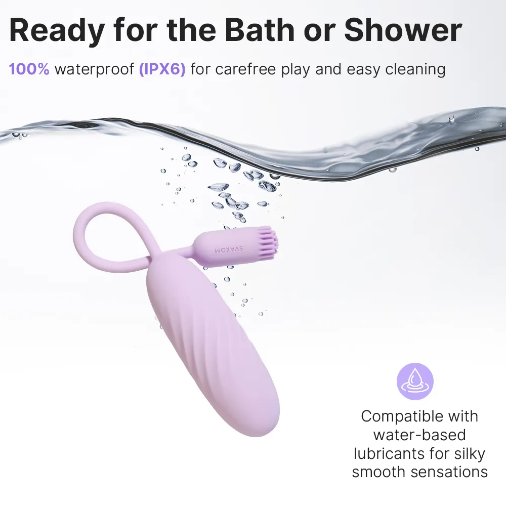 Svakom Plume App-Controlled Flexible Brush-Tail Bullet Vibrator