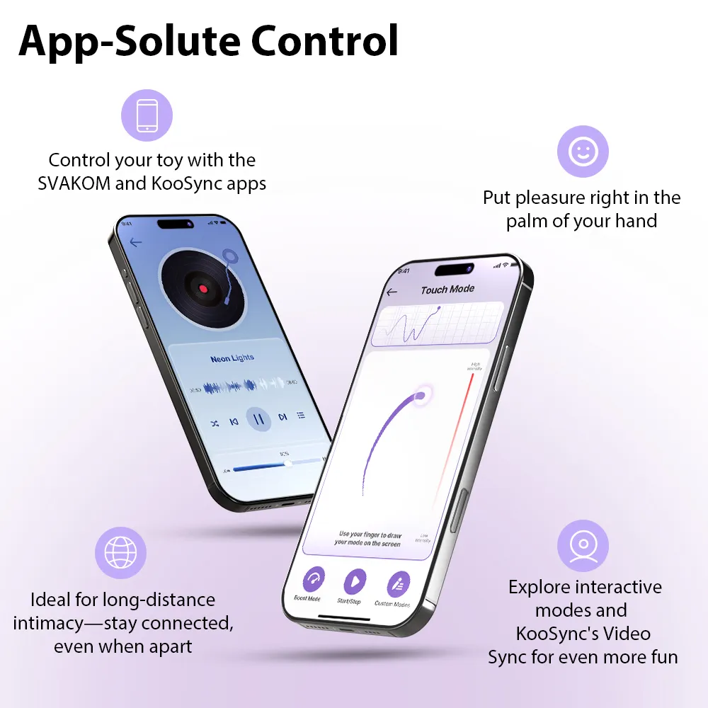 Svakom Plume App-Controlled Flexible Brush-Tail Bullet Vibrator