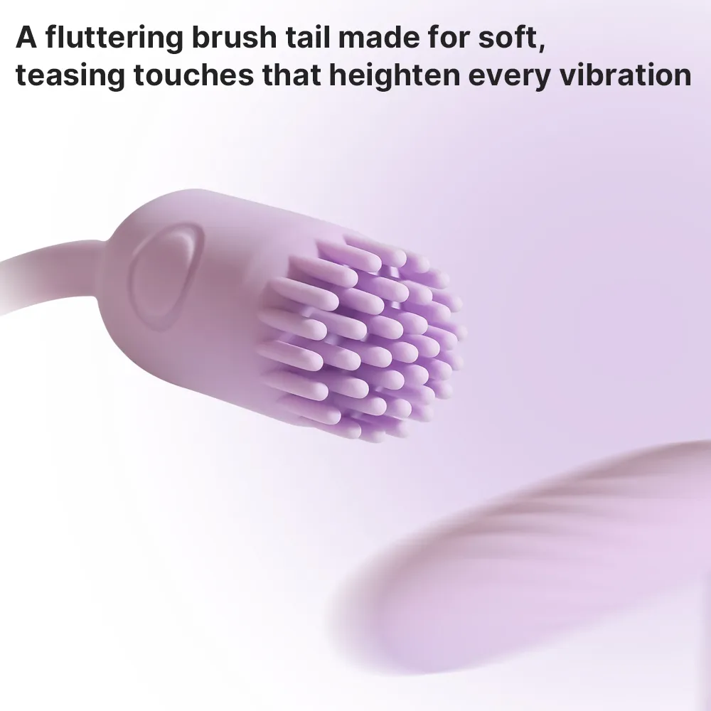 Svakom Plume App-Controlled Flexible Brush-Tail Bullet Vibrator