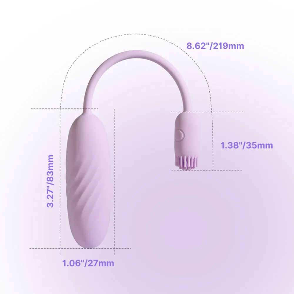 Svakom Plume App-Controlled Flexible Brush-Tail Bullet Vibrator