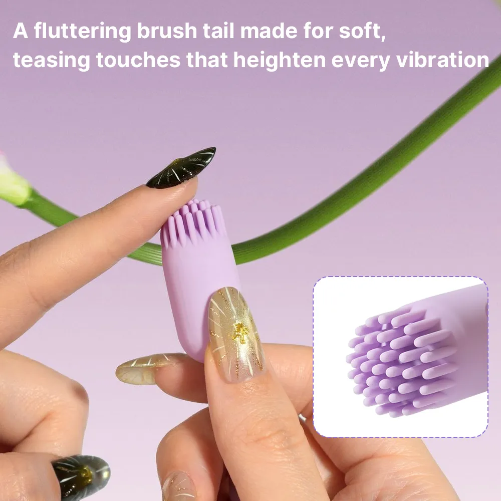 Svakom Plume App-Controlled Flexible Brush-Tail Bullet Vibrator