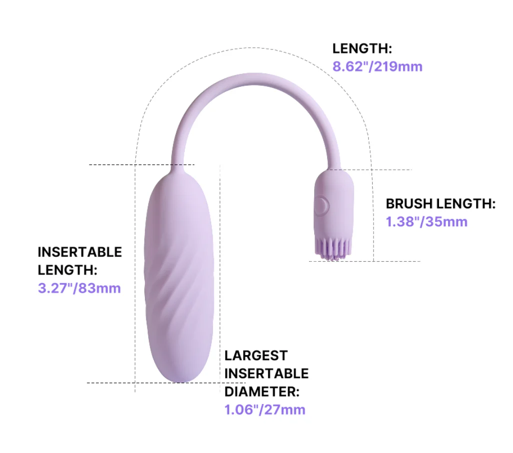 Svakom Plume App-Controlled Flexible Brush-Tail Bullet Vibrator