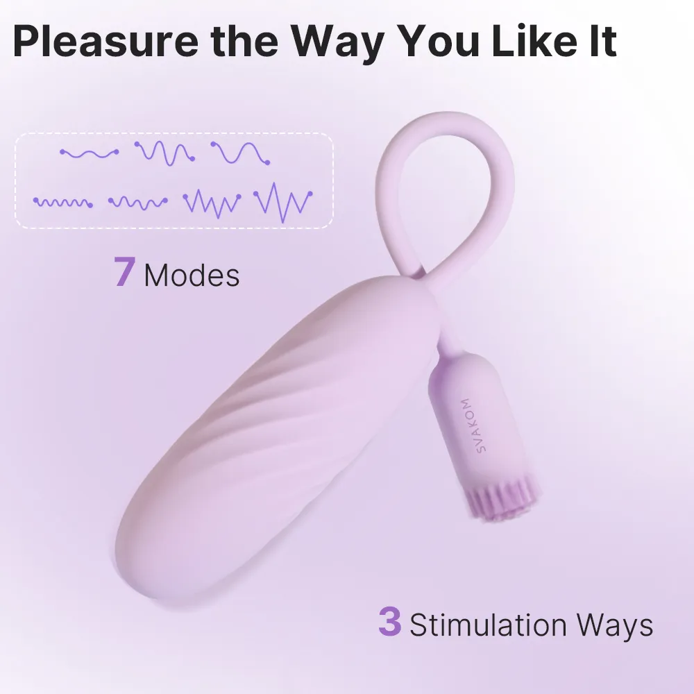 Svakom Plume App-Controlled Flexible Brush-Tail Bullet Vibrator