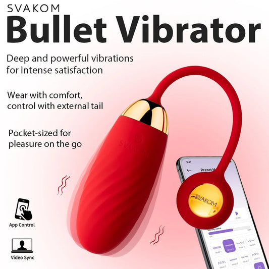 Svakom Ella Neo Interactive Vibrating Bullet?(Latest Version With App)(Popular Bullet)