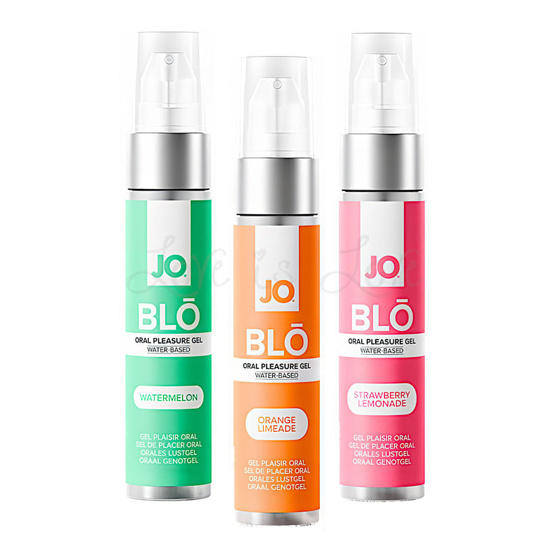 System JO Blo Oral Pleasure Gel Water-Based 30ml - Sugar Free Male Vigor Erection Support Cooling Gel
