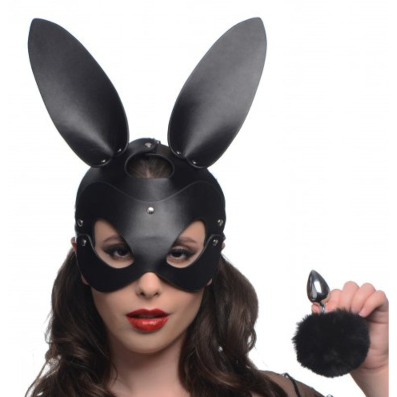 Tailz Bunny Tail Anal Plug and Mask Set