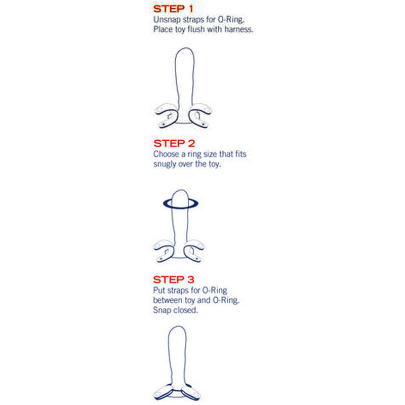 Tantus Silicone O-Ring Harness Set (In Six Different Sizes)