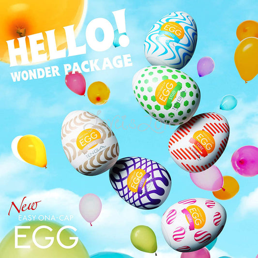 Tenga Egg Wonder Series WIND or STUD or MESH or TUBE or CURL or RING or 6 Variety Value Pack