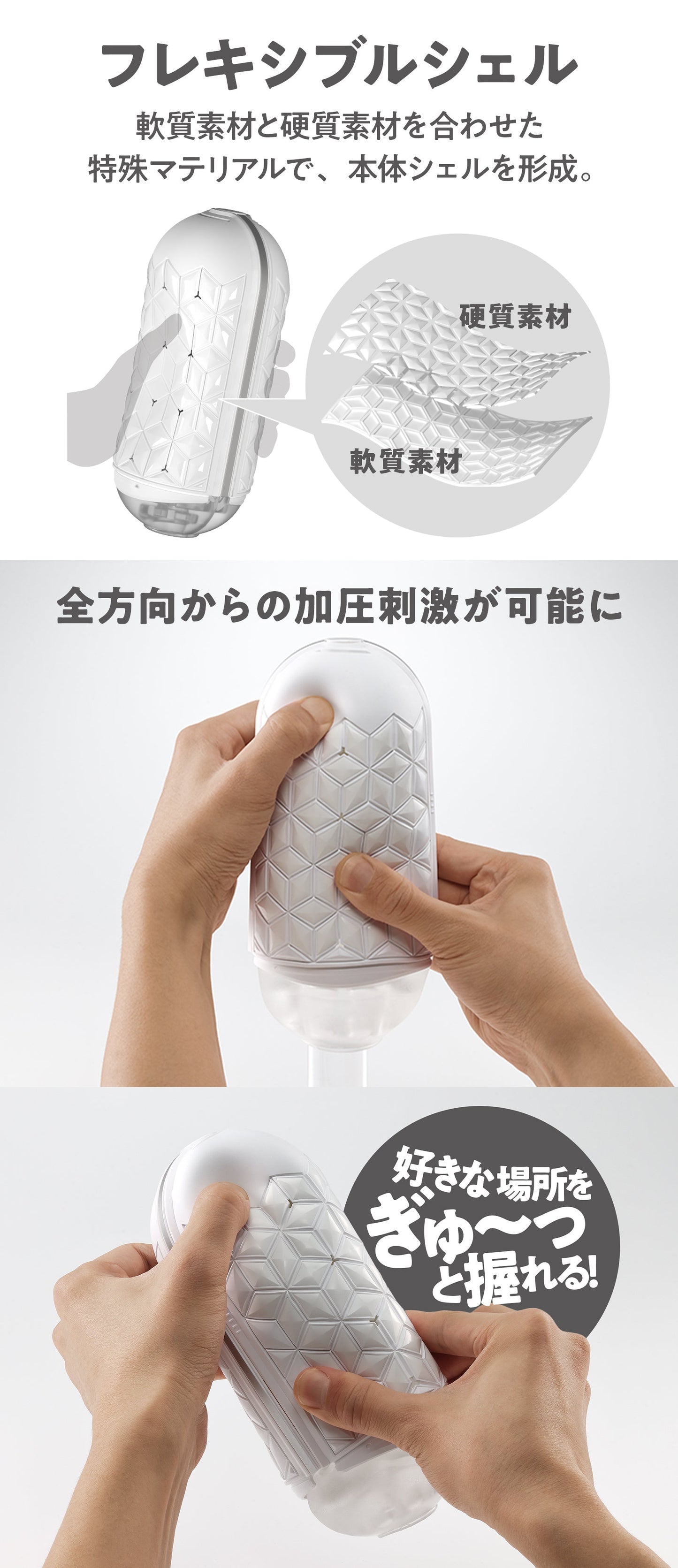 Tenga Flip Flexy Reusable Flexible Masturbator White (New Launch March '26)
