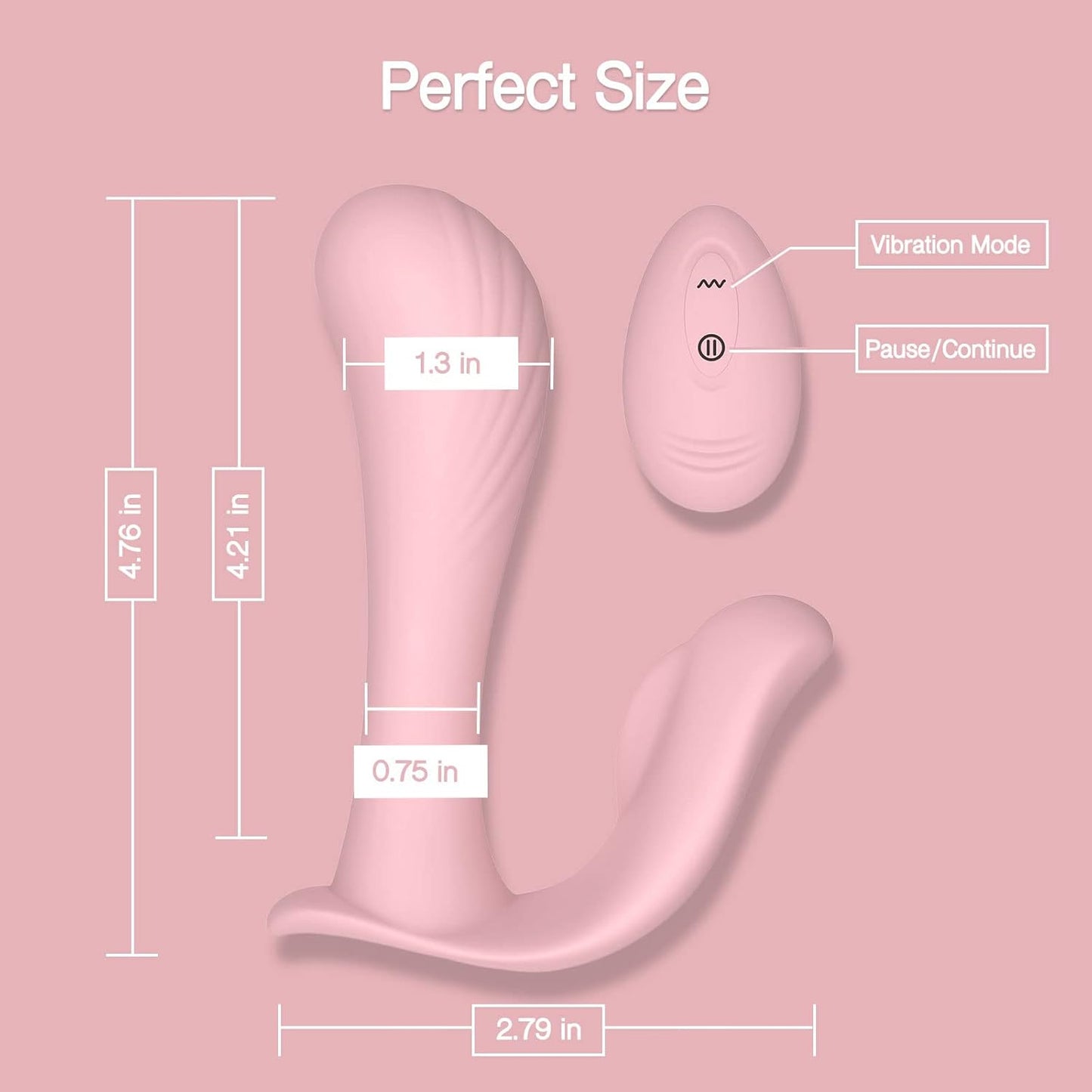 Tracy's Dog Remote Control Wearable Panty Vibrator Pink