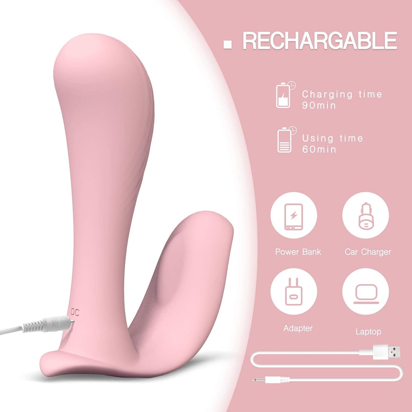 Tracy's Dog Remote Control Wearable Panty Vibrator Pink