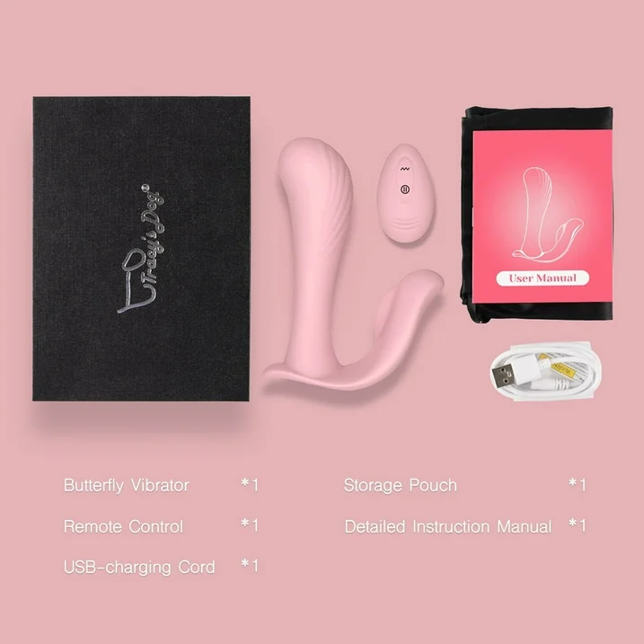 Tracy's Dog Remote Control Wearable Panty Vibrator Pink