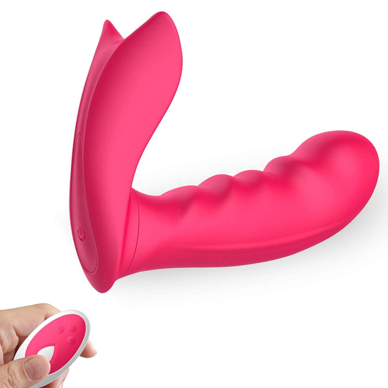 Tracy's Dog Wearable Butterfly Remote Control Vibrator Pink