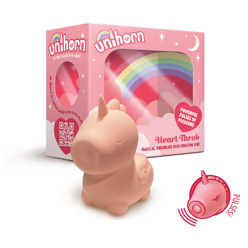Unihorn Mini Clitoral Vibrator?Heart?Throb?Pink or?Bean Blossom Yellow