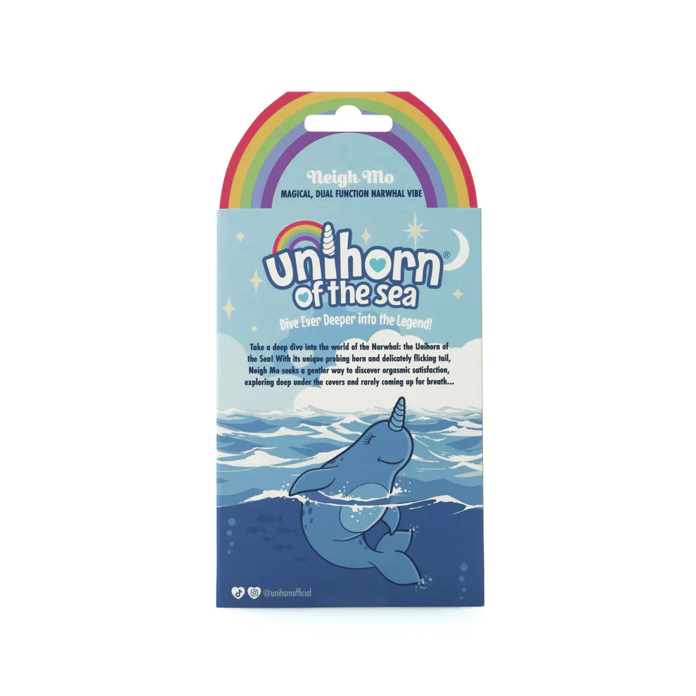 Unihorn of the Sea Neigh Mo The Narwhal Blue Clitoral Vibrator