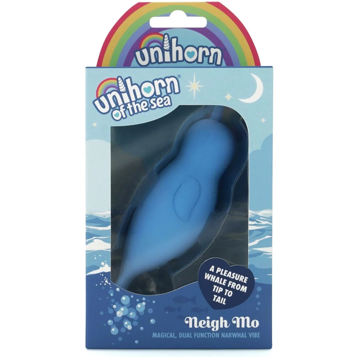 Unihorn of the Sea Neigh Mo The Narwhal Blue Clitoral Vibrator