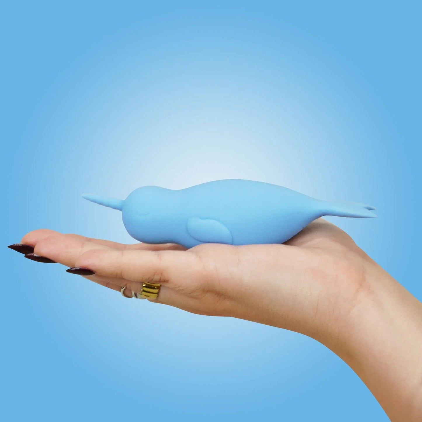 Unihorn of the Sea Neigh Mo The Narwhal Blue Clitoral Vibrator