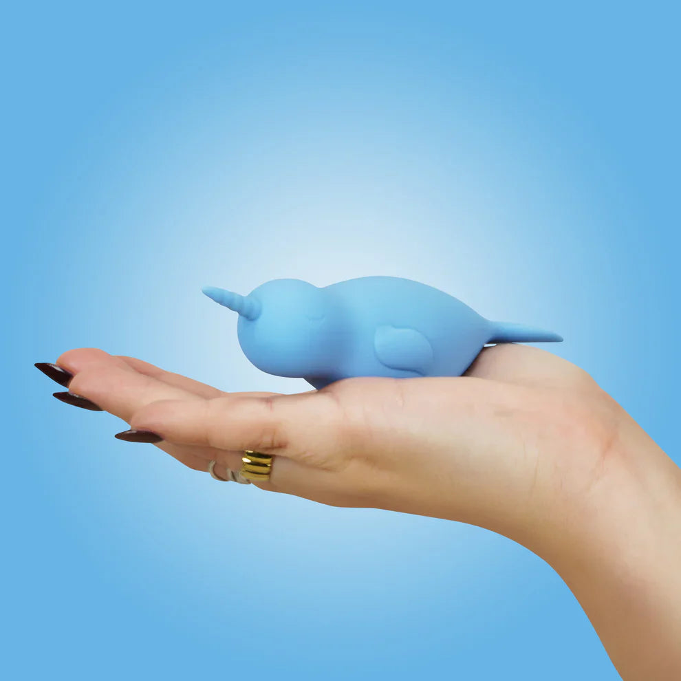 Unihorn of the Sea Neigh Mo The Narwhal Blue Clitoral Vibrator
