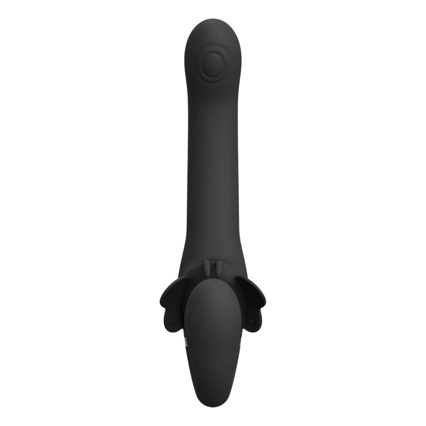 VIVE SATU Rechargeable Triple Motor Pulse-Wave Vibrating Strapless Strap-On Black