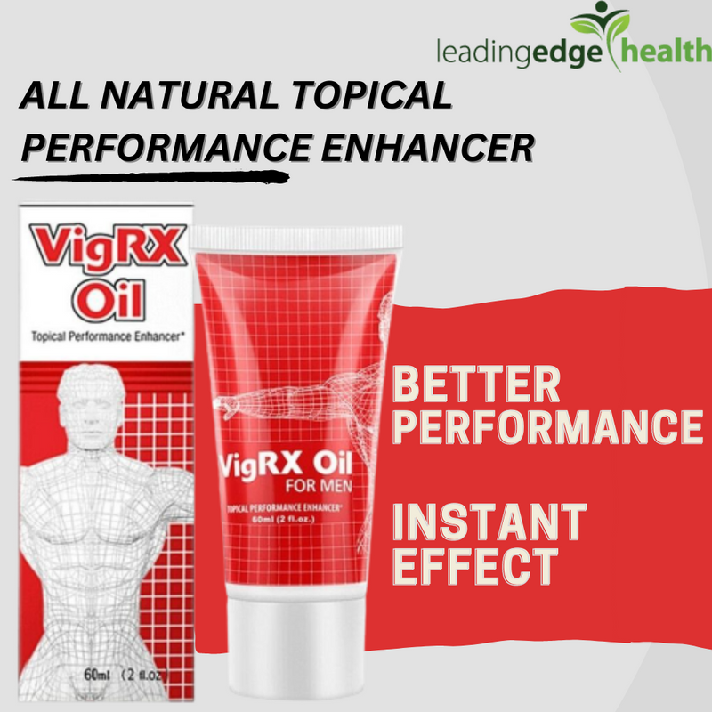 Leading Edge VigRX Oil Topical Performance Enhancer 60 ml 2 fl oz (Authorized Dealer)