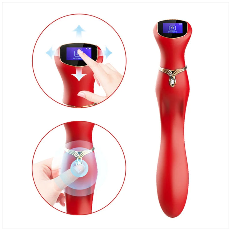 Viotec Chance Touch Screen G-Spot Vibrator Red [Limited Time Offer]