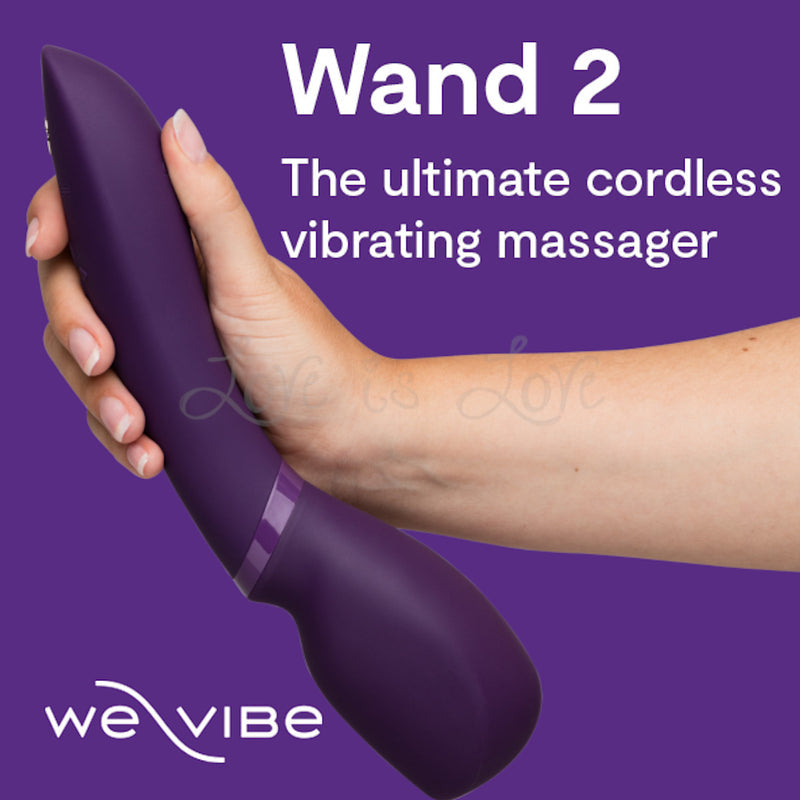 We-Vibe Wand 2 App-Controlled Vibrating Massager Purple (New Latest Ed