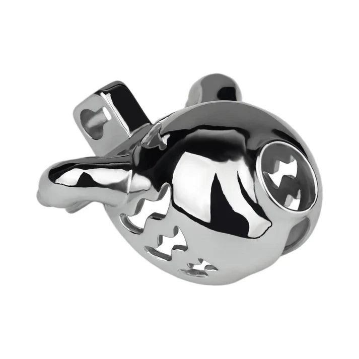 Stainless Steel Weighted Prince Albert Chastity Cage with Belt #262P [SALE]