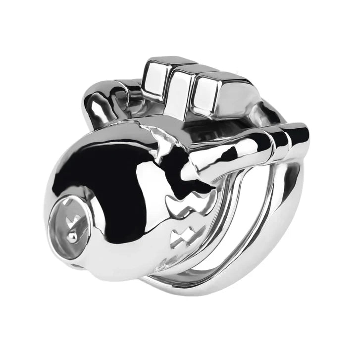 Stainless Steel Weighted Prince Albert Chastity Cage with Belt #262P [SALE]
