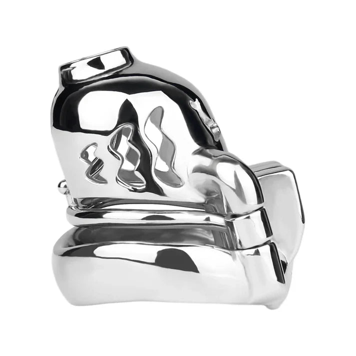Stainless Steel Weighted Prince Albert Chastity Cage with Belt #262P [SALE]