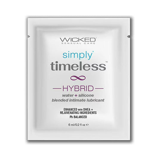 Wicked Simply Timeless Hybrid Lubricant 6 ML Sachet Enhances with DHEA