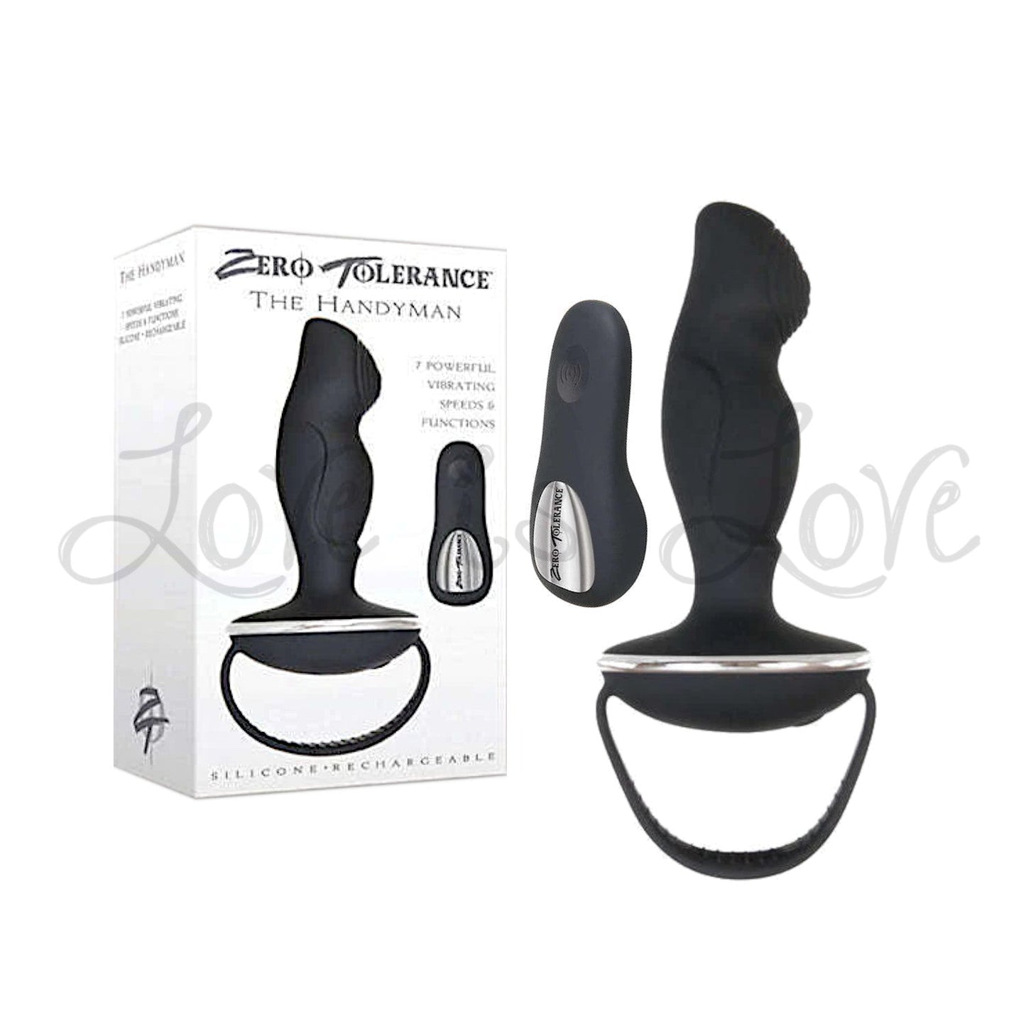 Zero Tolerance The Handyman Vibrating Prostate Massager Black