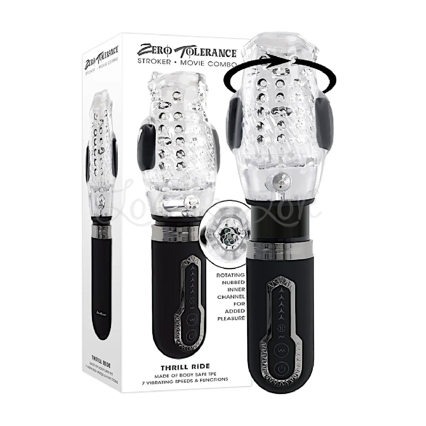 Zero Tolerance Thrill Ride Thrusting, Spinning, Vibrating Stroker