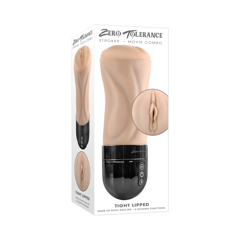 Zero Tolerance Tight Lipped USB Rechargeable Sucking and Vibrating Stroker Light