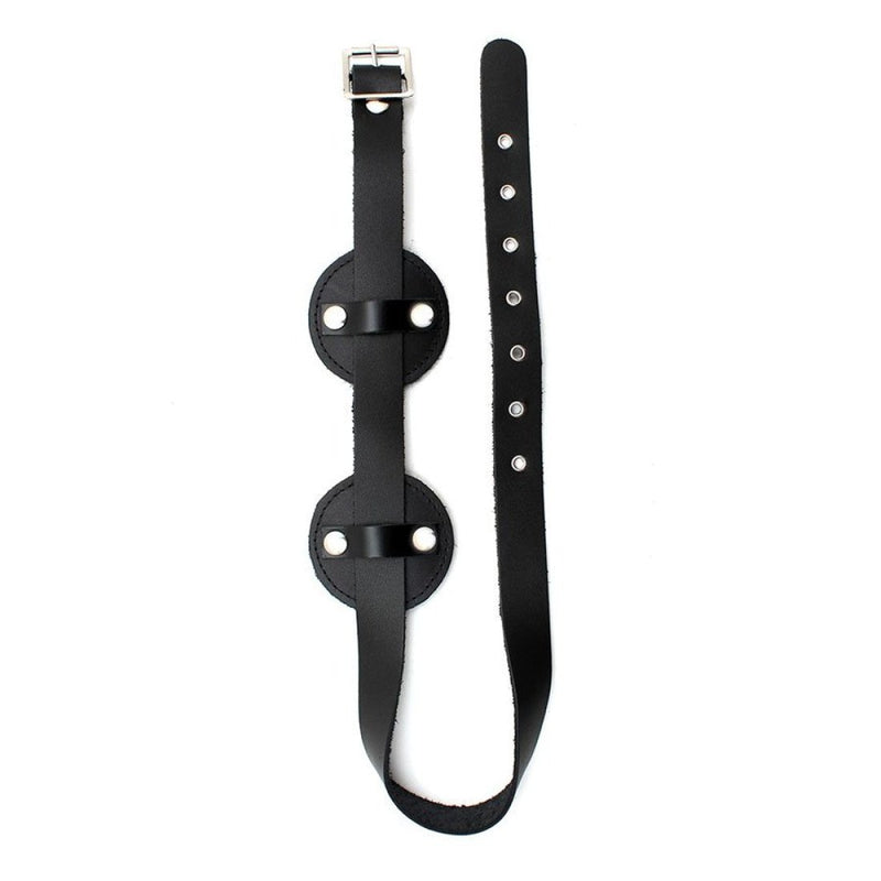 Rimba Leather Blindfold Fur Inside RIM 7574