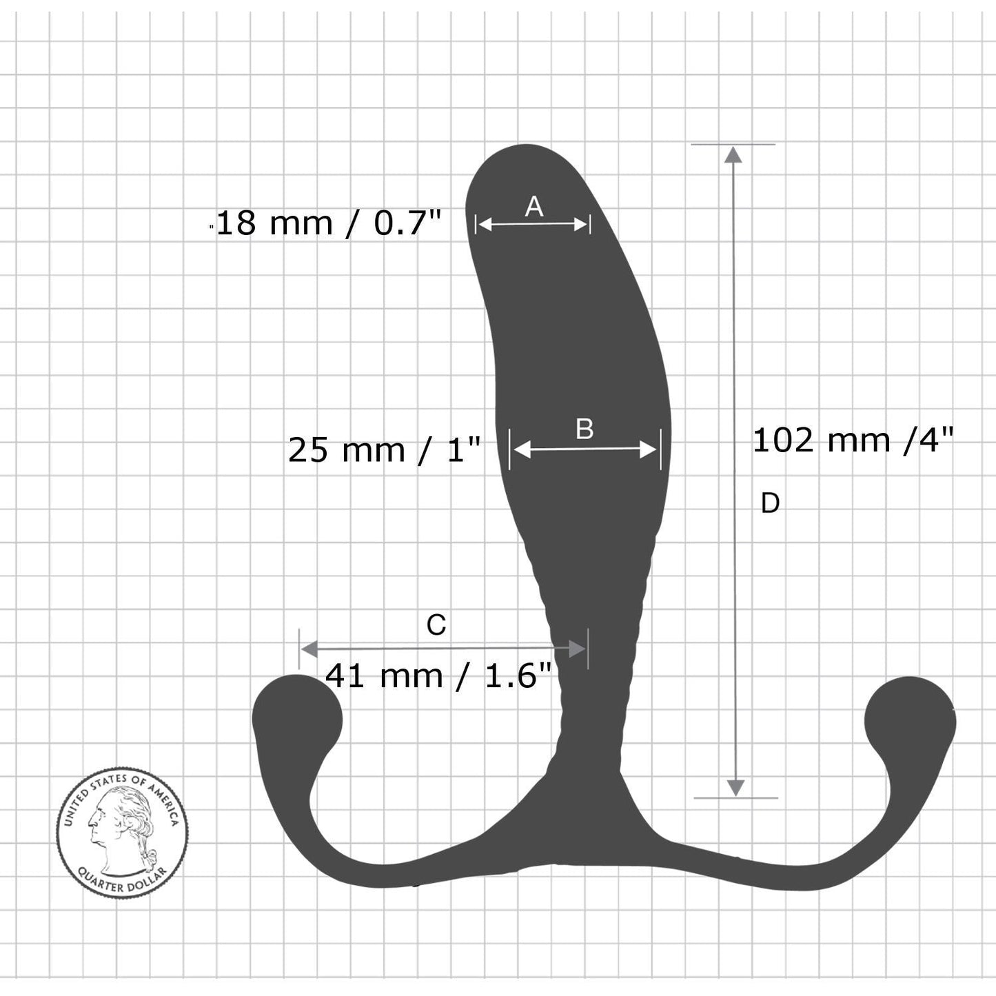 Aneros MGX Trident Prostate Massager [Authorized Dealer)