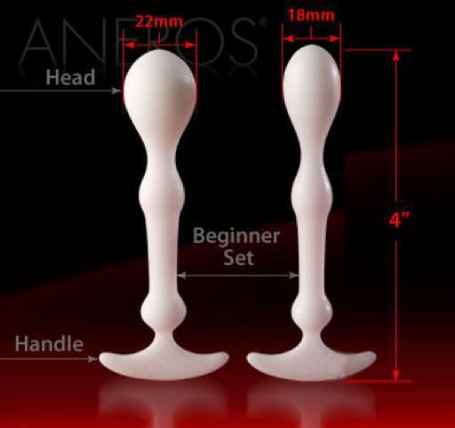 Aneros Peridise Unisex Anal Stimulator Set - Pack of 2 Pieces (Authorized Dealer)