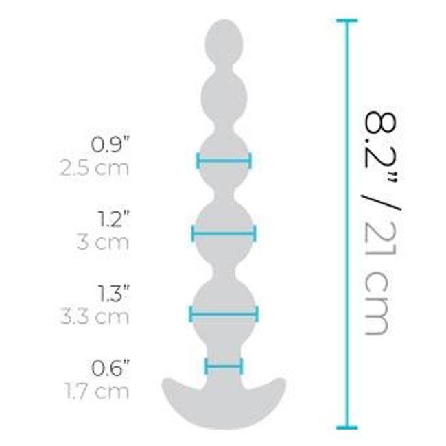 B-Vibe Remote Control Cinco Anal Beads