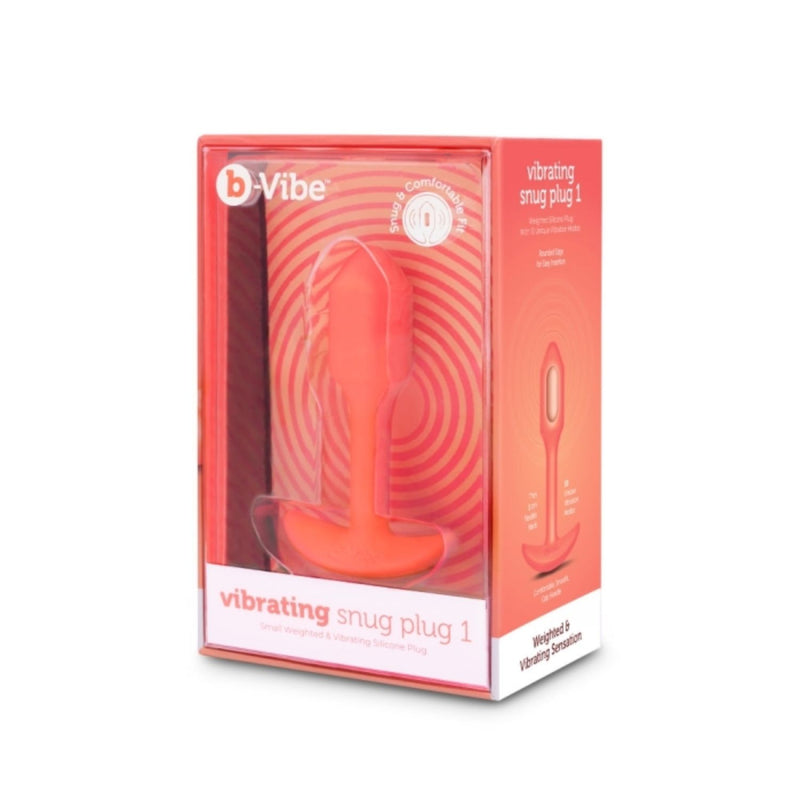B-Vibe Vibrating Snug Plug Weighted Balls Plug