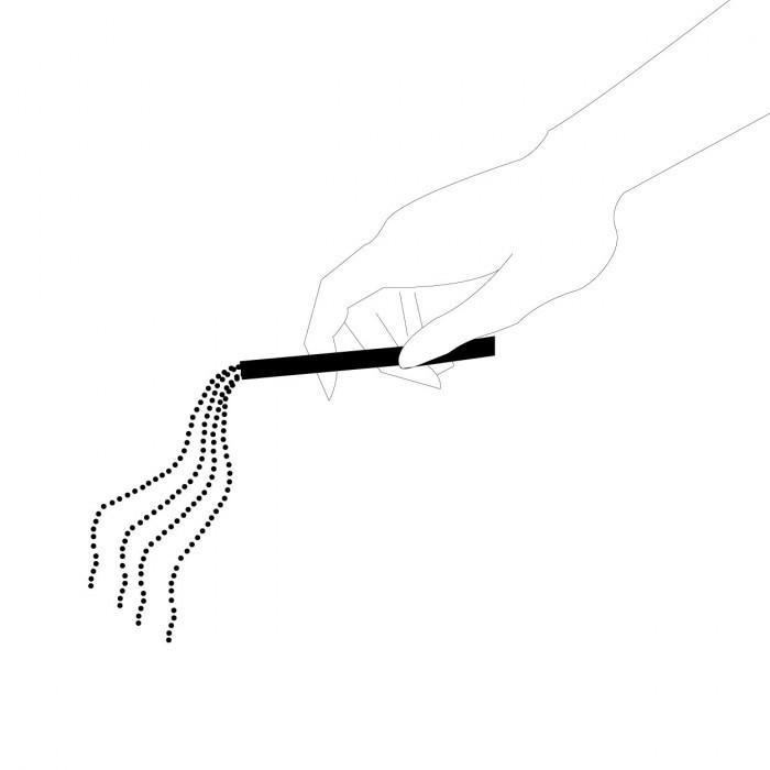Bijoux Indiscrets Magnifique Metallic Chain Whip Necklace Gold
