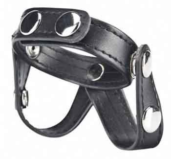 Blueline C&B Gear V-Style Cock Ring With Ball Divider