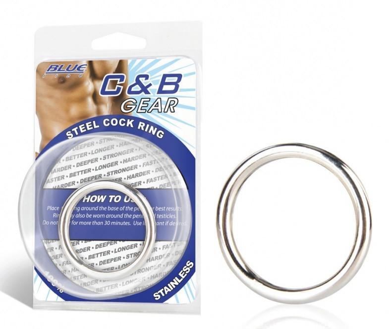 Blueline Cock And Ball Gear 100% Stainless Steel Cock Ring 1.3 Inch